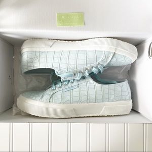 Superga Synth Crocodile Embossed Sneakers - 39.5